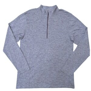 Lululemon Metal Vent Tech Midweight Half Zip Psychic Blue Chill Men's Size XL